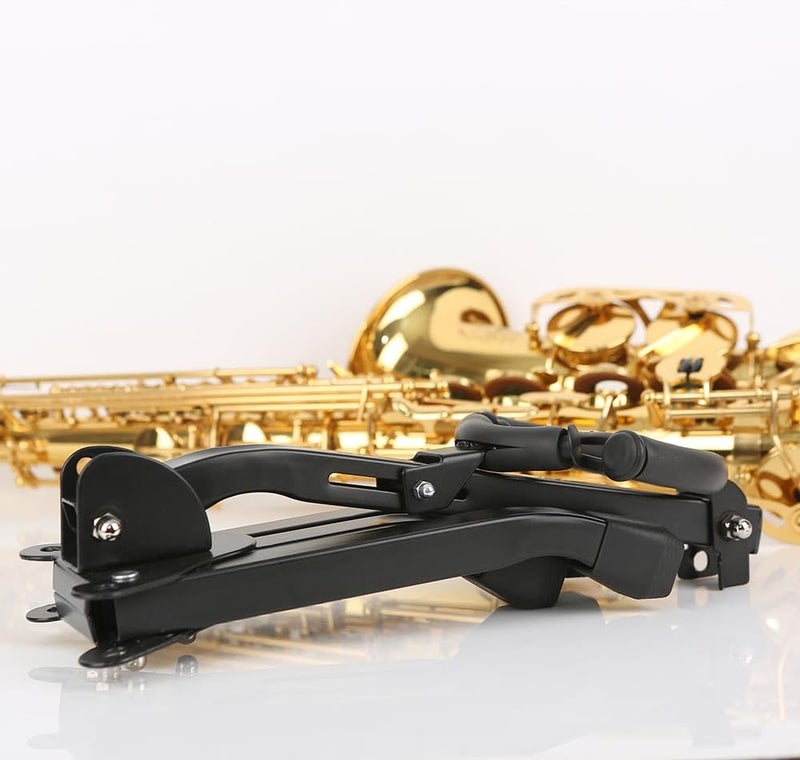 Rhythm Folding Saxophone Stand, Alto/Tenor Sax Stand, Adjustable Saxophone Holder Rack Portable Saxophone Stand - Image 5